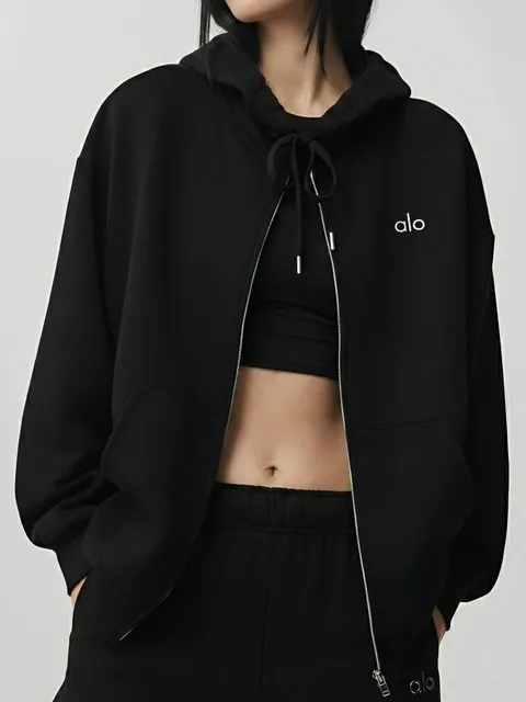 Accolade Full Zip Hoodie Black