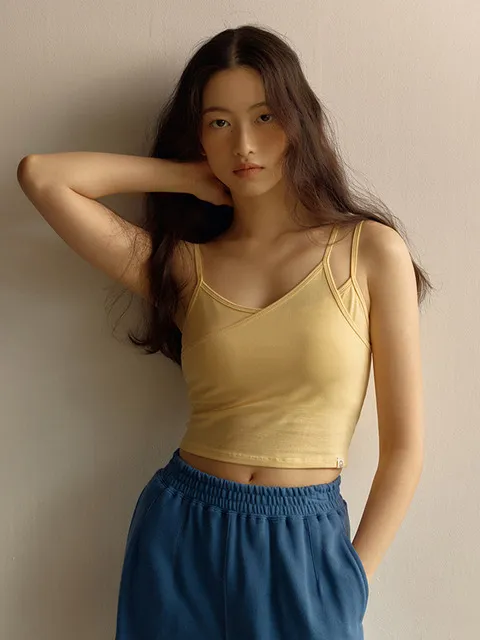 Maha Mudra Crop Tank (Limeade)