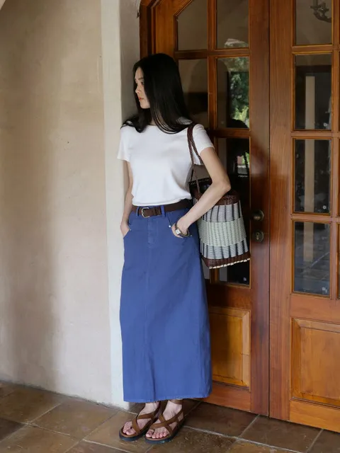 Cobalt Essential Blue Skirt (+belt set)