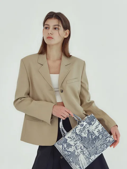 BILLIONTEM TOTE BAG M_WHITE NAVY