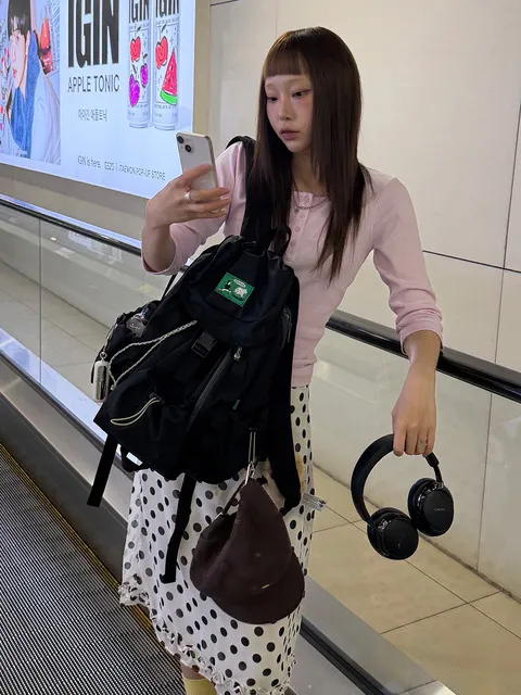 럭색 미니 나일론 백팩_블랙