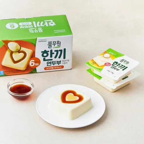 풀무원 한끼 연두부 + 오리엔탈 유자 소스 6개입