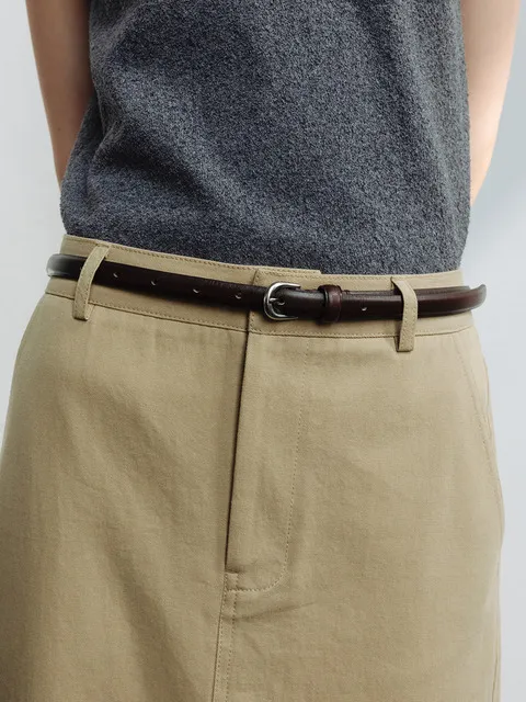 슬림 가죽 벨트 (Olive/Black/Chocolate)_2GSUAB01