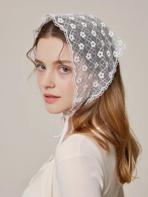 Flower Lace Scarf Kerchief