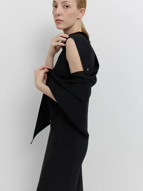MODERN FLOW SCARF - BLACK
