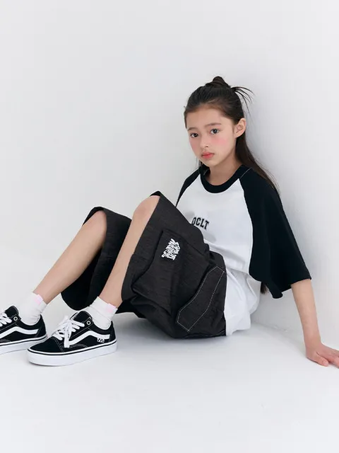 F21 나일론 포켓 버뮤다팬츠 (블랙)