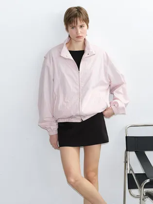 HIGH-NECK WINDBREAKER JACKET