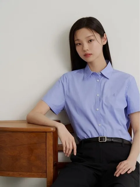 써머 필라필 반소매 셔츠 블루 (BF6465C72P)
