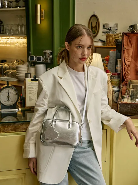 24fw macaron tote Bag_Silver (후기약속 하트거울참증정)