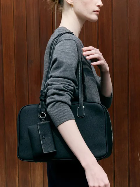 Elise Boston Bag Plus Black