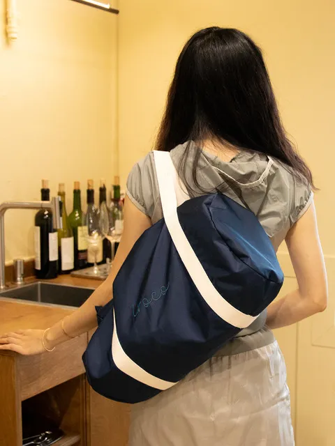 logo duffle bag_navy