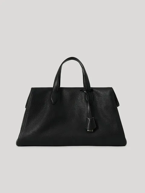Cambre Leather Tote Bag Black