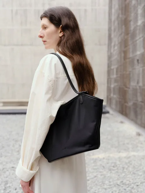 Lien shoulder bag Nylon Black