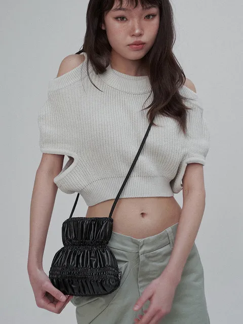 Crinkle Crossover Mini Black