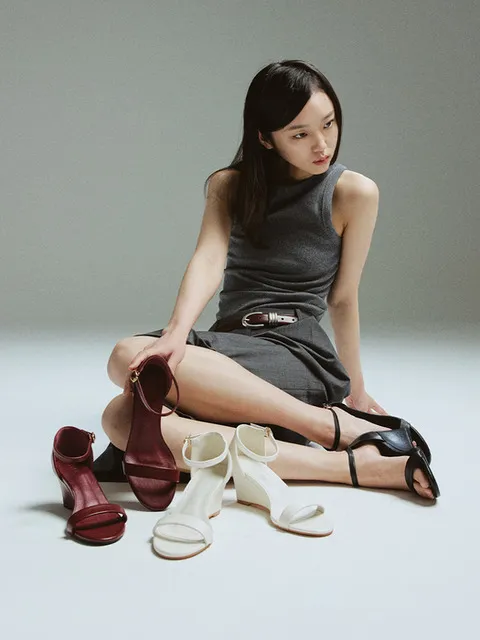Elba Vino Strap Wedge 비노 스트랩 웨지 샌들 (3colors)