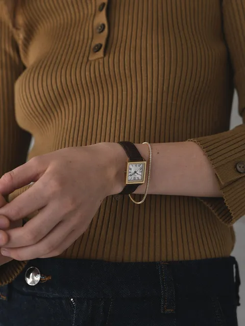 Douze.01 / Tempo carre watch (brun)