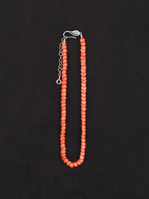Orange pile necklace