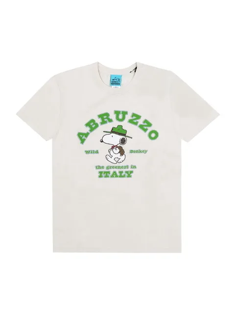 와일드동키 T-ABRUZZO NATURAL 아브루초 공용 반팔티