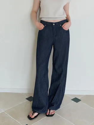Summer Wide Denim Pants_3color