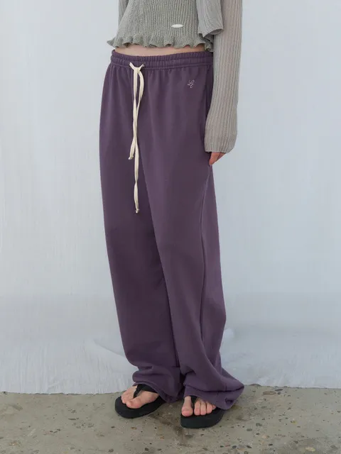 Wide Logo Sweat Pants(summer ver.)_4color
