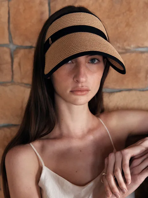 One Mile Sun Visor _ Solid Beige
