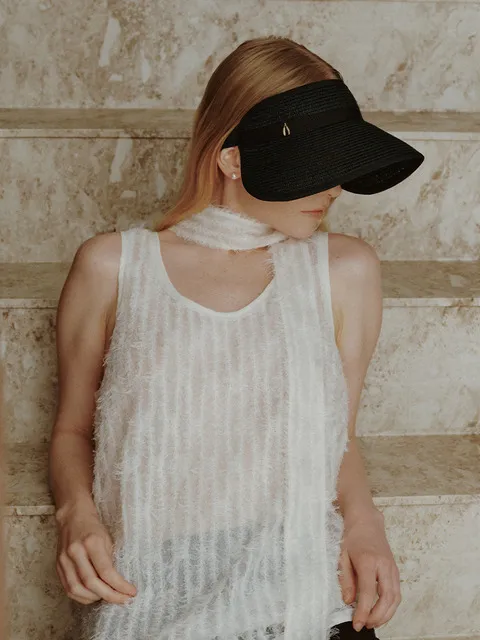 One Mile Sun Visor_Wide_Solid Black