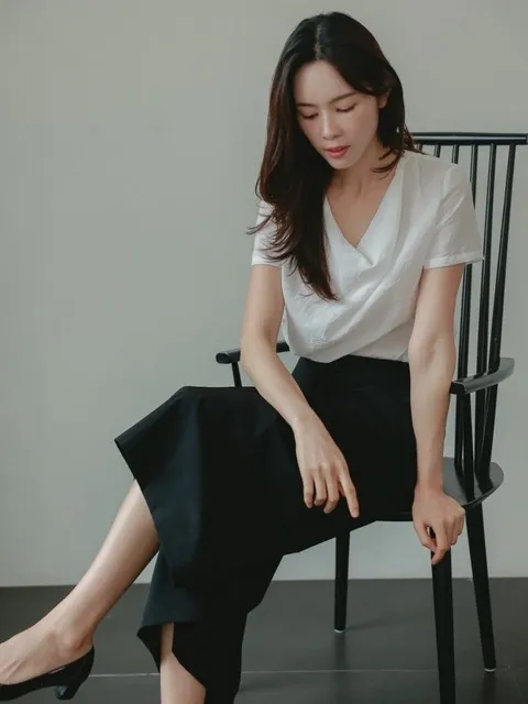 카울넥 블라우스 2컬러