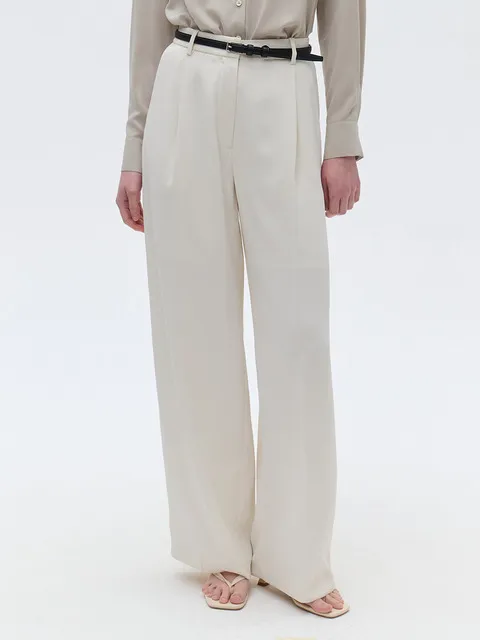 Wide One-tuck Trousers_ 2color