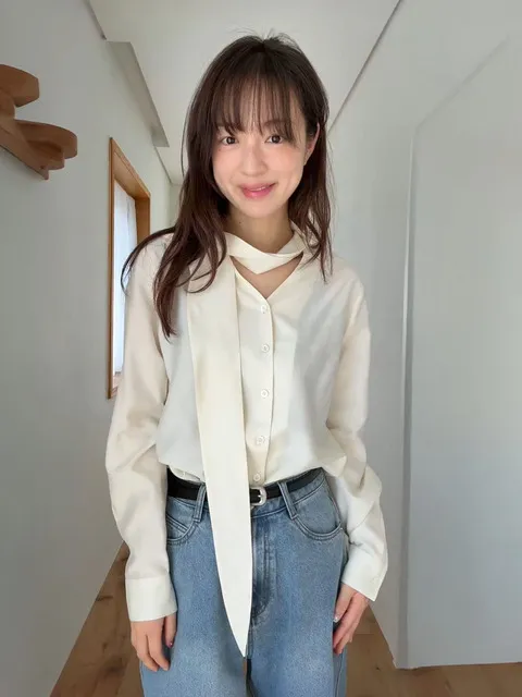 제인 타이 블라우스_크림 / JANE TIE BLOUSE_CREAM