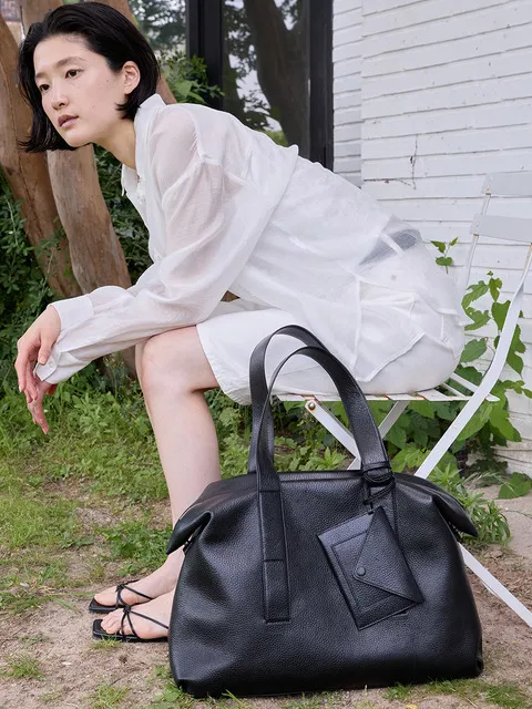 Mocha Leather Bag (Black)