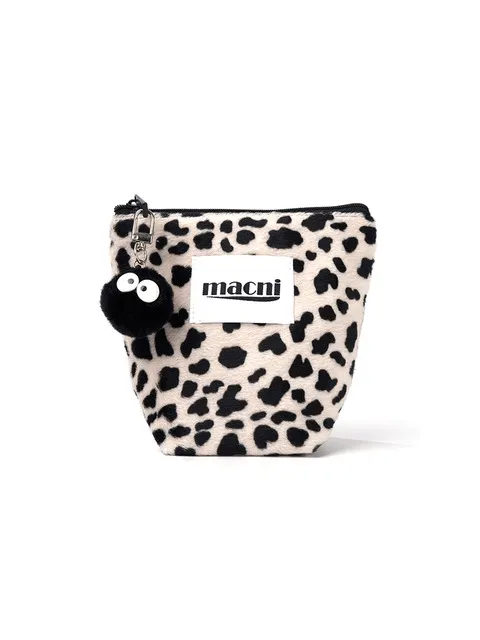 LEOPARD STANDY POUCH_BEIGE