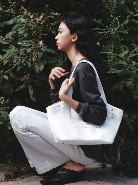 Aube Soft Shopper Bag_white