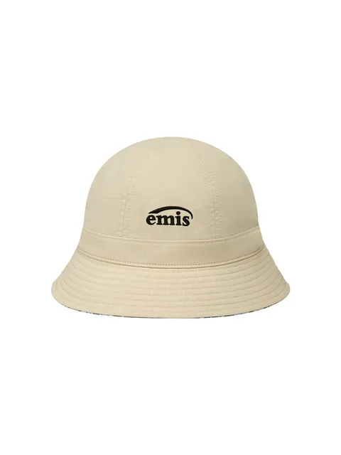 COASTAL REVERSIBLE BUCKET HAT-BEIGE