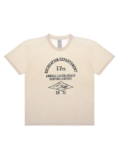 와일드동키 T-LAGUNA BEACH TEA DYED 공용 반팔티
