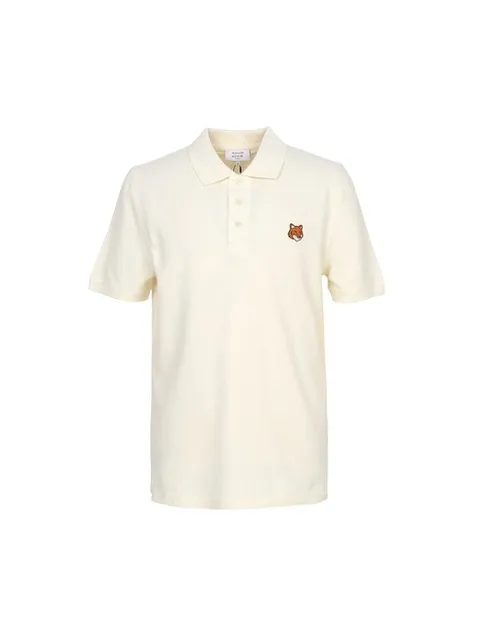 MAISON KITSUNE 메종키츠네 폭스헤드 남성 카라 반팔티셔츠 PM00209KP0002 0063