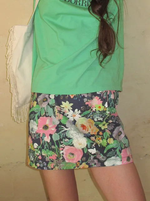 VIRGIN MINI SKIRT_NAVY