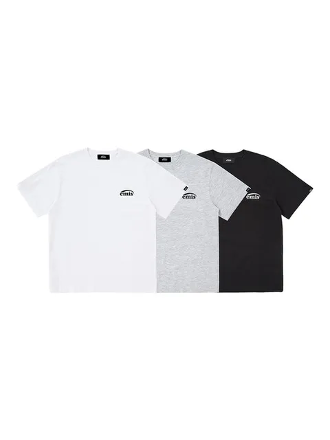 3PACK T-SHIRT SET A (WH/BK/HG)