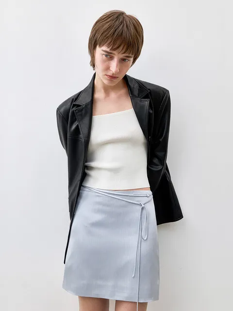 ASHLEY SATIN A-LINE SKIRT(SK-5030)