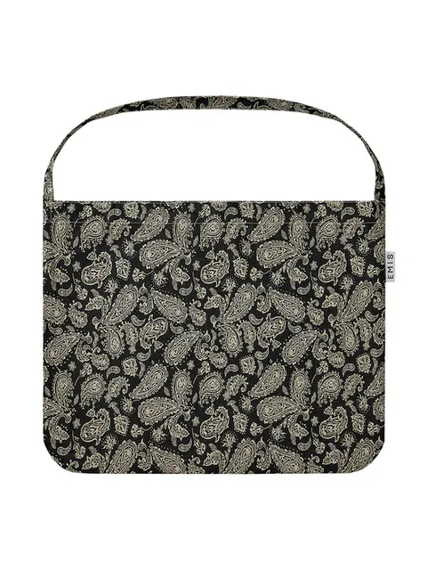 PAISLEY ECO BAG-BLACK