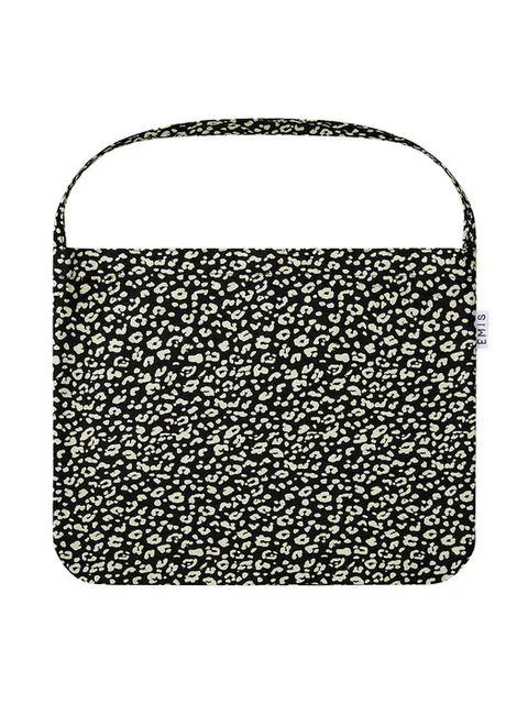 22Y LEOPARD CORDUROY ECO BAG-BLACK
