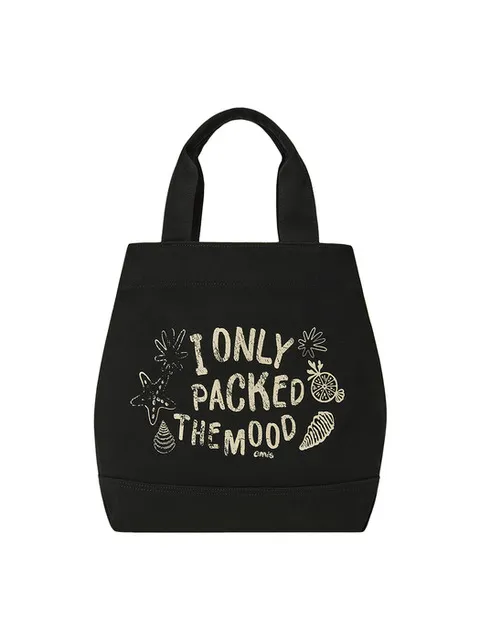 QUOTE COASTAL TOTE BAG-BLACK