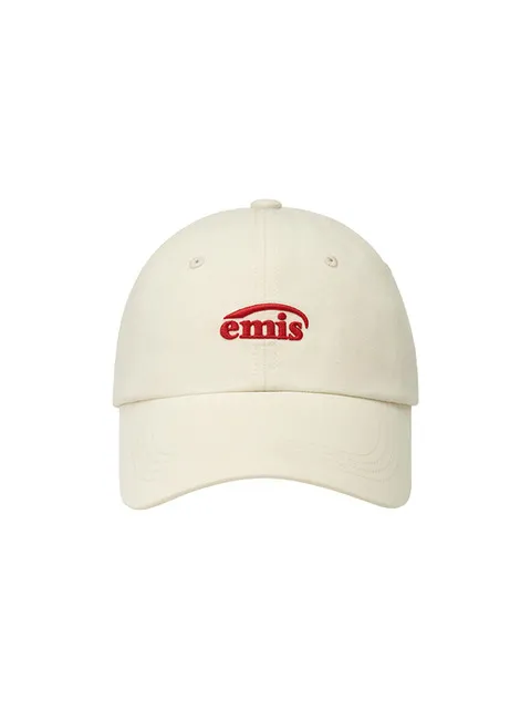 SMALL LOGO BALL CAP-CREAM
