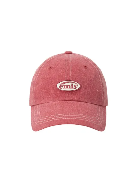 MINI RUBBER PATCH PIGMENT BALL CAP-RED