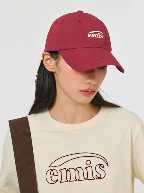 SMALL LOGO BALL CAP-RED