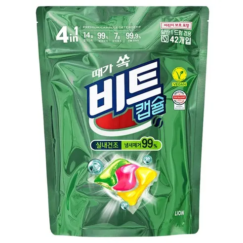 비트 캡슐 실내건조 캡슐세제 그린 플로럴향