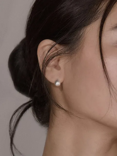 (silver 925) Soft drop earring
