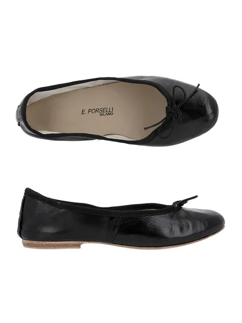 포셀리 BALLET LEATHER FLAT 95 BLACK 발렛 레더 플랫 95 블랙 플랫슈즈