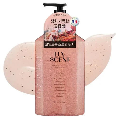 럽센트 스크럽 바디워시 플라워마켓 화이트튤립향