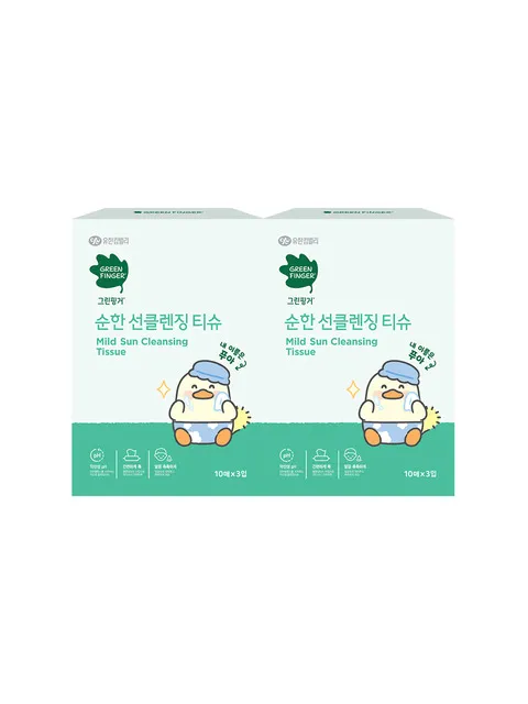 순한 선클렌징티슈(10매X3입)X2