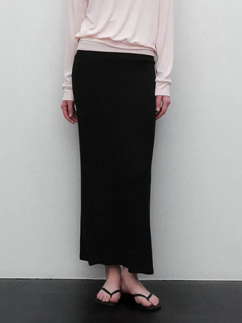 Everyday Long Skirt (Black)